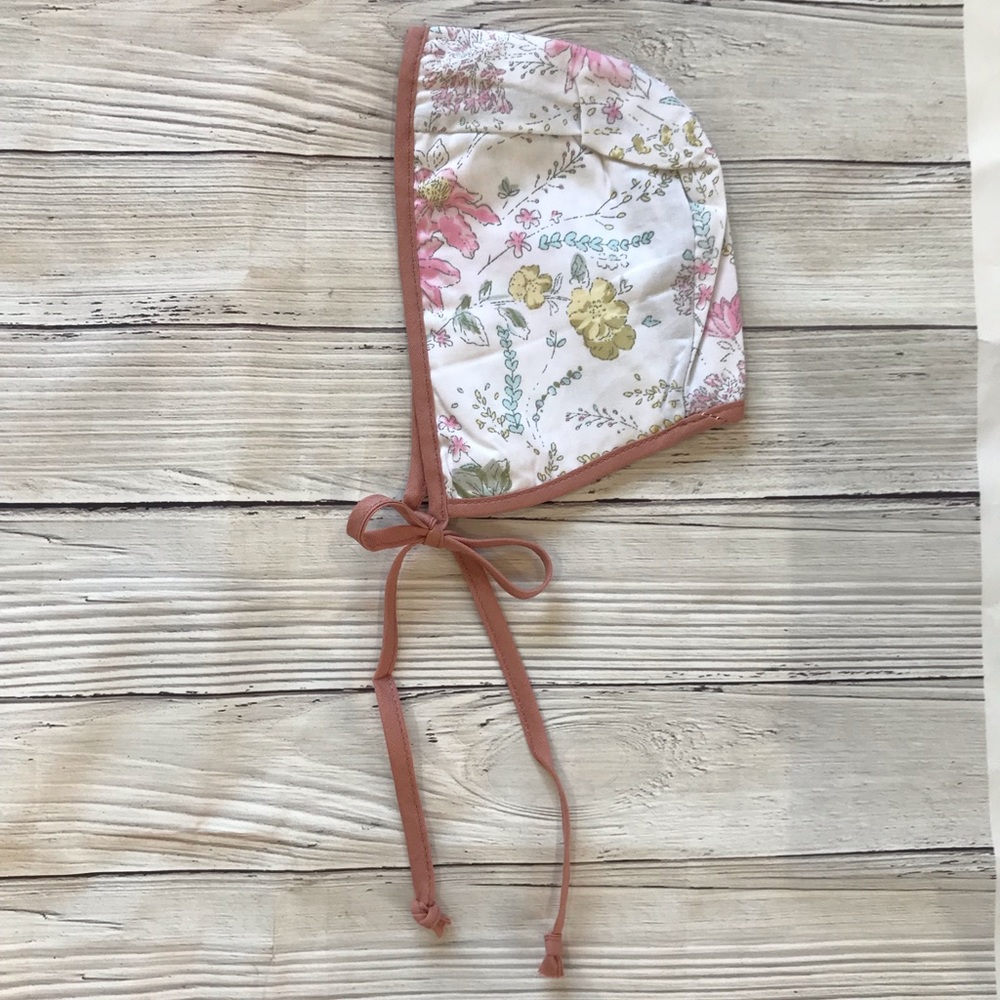 Brand New Floral Baby Bonnet Size 0-6 Months